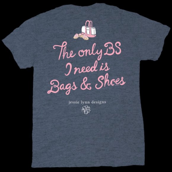 The Only BS I Need is Bags & Shoes ~ Cute T-Shirt ~ Medium - Picture 2 of 2